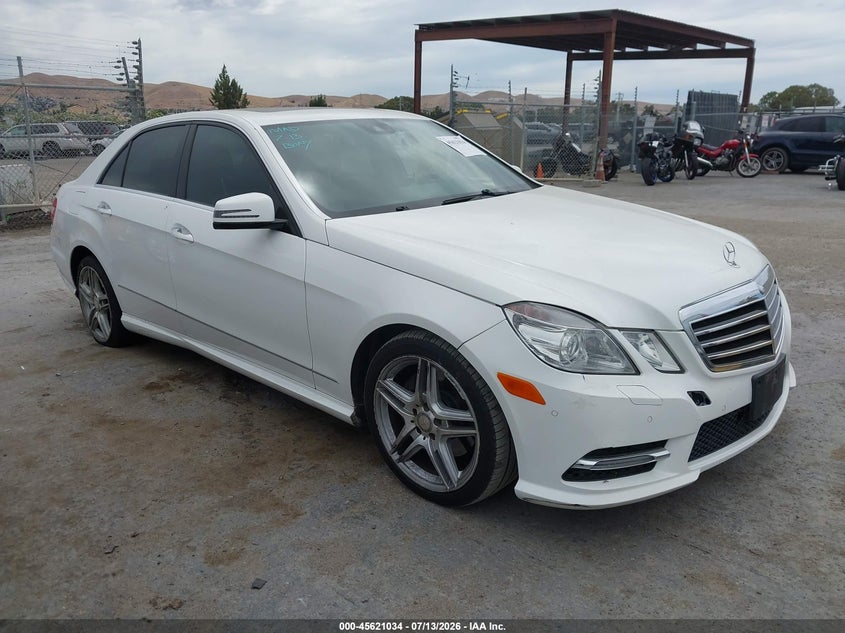 2013 Mercedes-benz E-klasse VIN WDDHF5KB4DA762170 IAAI salvage auction — NORMAL WEAR, Clear - Dealer Only (California), sold $625 on 2026-07-30 (photo 1)