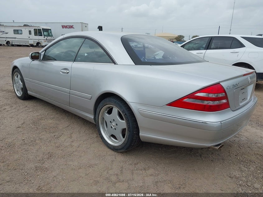 2002 Mercedes-benz Cl-class VIN WDBPJ75J82A027125 IAAI salvage auction — NORMAL WEAR, Original (Texas), sold $700 on 2026-07-29 (photo 3)
