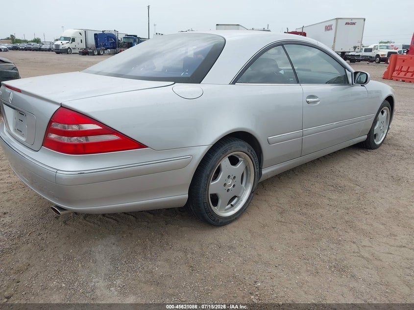 2002 Mercedes-benz Cl-class VIN WDBPJ75J82A027125 IAAI salvage auction — NORMAL WEAR, Original (Texas), sold $700 on 2026-07-29 (photo 4)