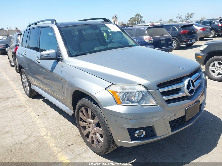 2010 Mercedes-benz Glk-class VIN WDCGG5GB5AF505491 IAAI salvage auction — LEFT FRONT, Salvage (California), sold $2,300 on 2026-08-02 (photo 1)