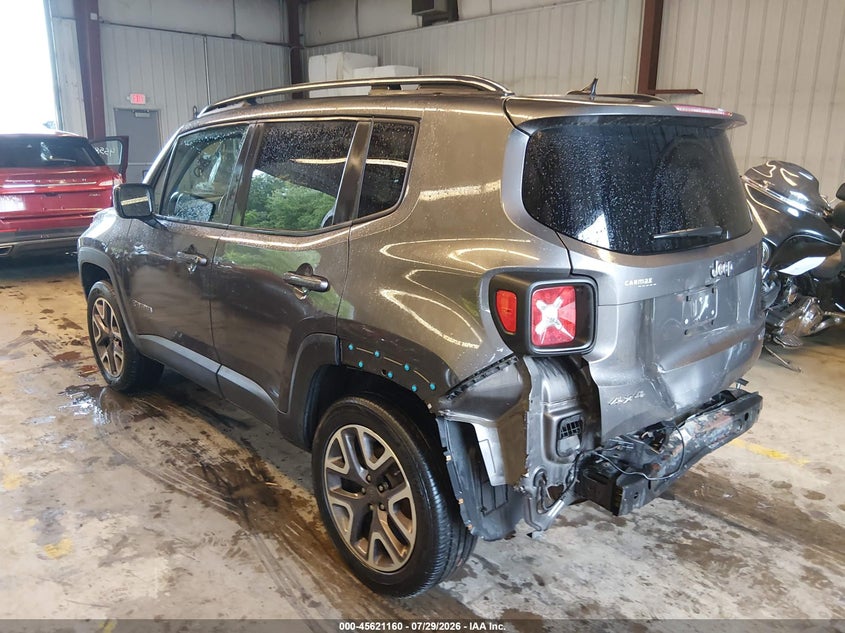 2016 Jeep Renegade VIN ZACCJBBT4GPC86842 IAAI salvage auction — REAR END, Salvage (Connecticut), sold $1,150 on 2026-08-13 (photo 3)