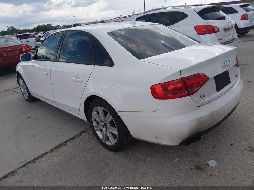 2012 Audi A4 VIN WAUBFAFL5CN005861 IAAI salvage auction — NORMAL WEAR, Original (Texas), sold $500 on 2026-08-03 (photo 3)