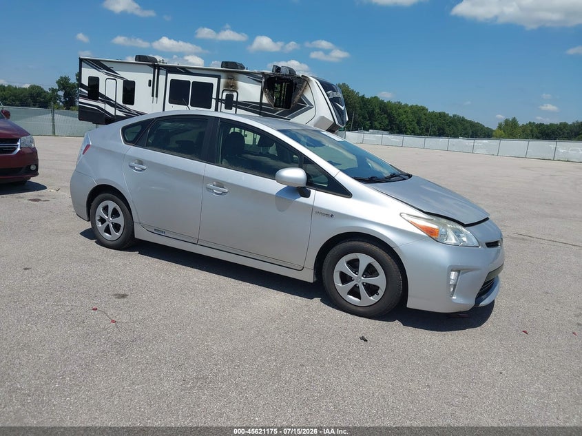2012 Toyota Prius VIN JTDKN3DU5C1546610 IAAI salvage auction — NORMAL WEAR, Clear (Indiana), sold $275 on 2026-07-30 (photo 1)