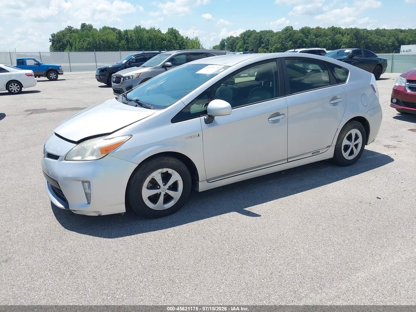 2012 Toyota Prius VIN JTDKN3DU5C1546610 IAAI salvage auction — NORMAL WEAR, Clear (Indiana), sold $275 on 2026-07-30 (photo 2)