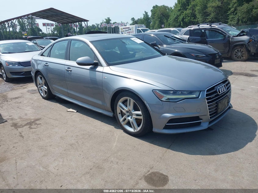 2016 Audi A6 VIN WAUGFAFC1GN013371 IAAI salvage auction — NORMAL WEAR, Clear (Virginia), sold $275 on 2026-07-23 (photo 1)