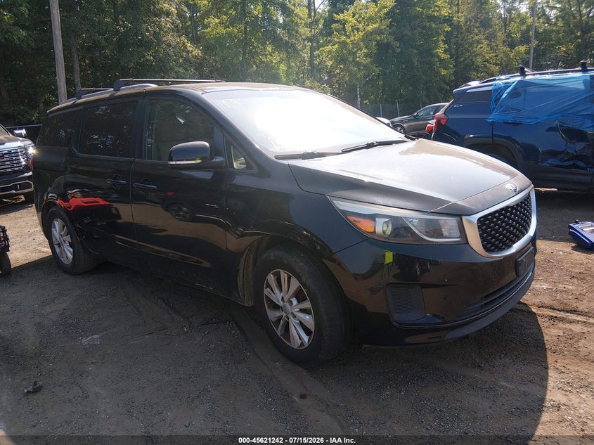 2016 Kia SEDONA VIN KNDMB5C16G6148089 IAAI salvage auction — NORMAL WEAR, Clear (Maryland), sold $800 on 2026-07-29 (photo 1)