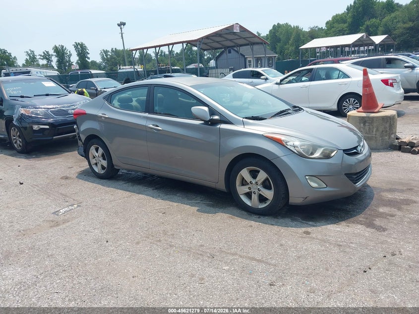 2012 Hyundai Elantra VIN KMHDH4AE3CU236081 IAAI salvage auction — FRONT & REAR, Salvage Title, sold $1,350 on 2026-08-02 (photo 1)