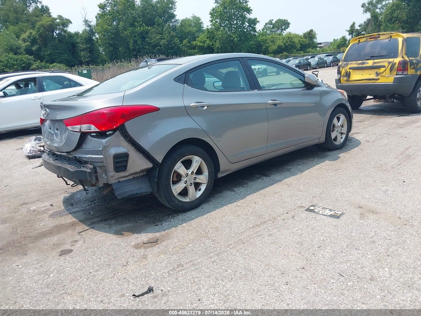 2012 Hyundai Elantra VIN KMHDH4AE3CU236081 IAAI salvage auction — FRONT & REAR, Salvage Title, sold $1,350 on 2026-08-02 (photo 4)