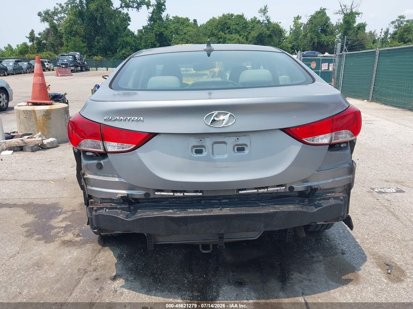 2012 Hyundai Elantra VIN KMHDH4AE3CU236081 IAAI salvage auction — FRONT & REAR, Salvage Title, sold $1,350 on 2026-08-02 (photo 6)