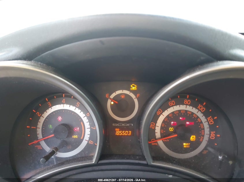 2013 Scion Tc VIN JTKJF5C77D3049024 IAAI salvage auction — NORMAL WEAR, Clear (Florida), sold $300 on 2026-07-28 (photo 7)