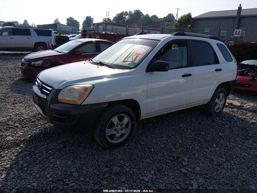 2007 Kia Sportage VIN KNDJF724X77311741 IAAI salvage auction — NORMAL WEAR, Original (West Virginia), sold $800 on 2026-07-29 (photo 2)
