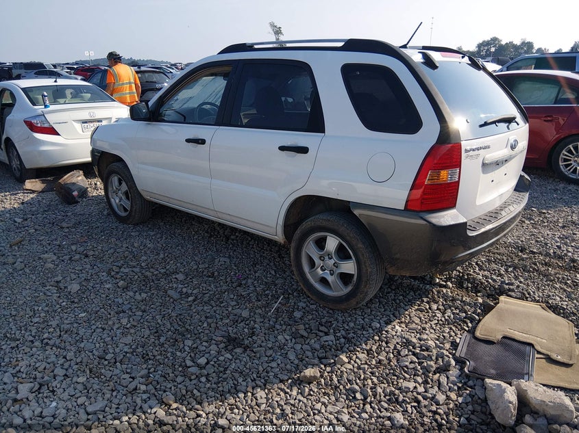 2007 Kia Sportage VIN KNDJF724X77311741 IAAI salvage auction — NORMAL WEAR, Original (West Virginia), sold $800 on 2026-07-29 (photo 3)