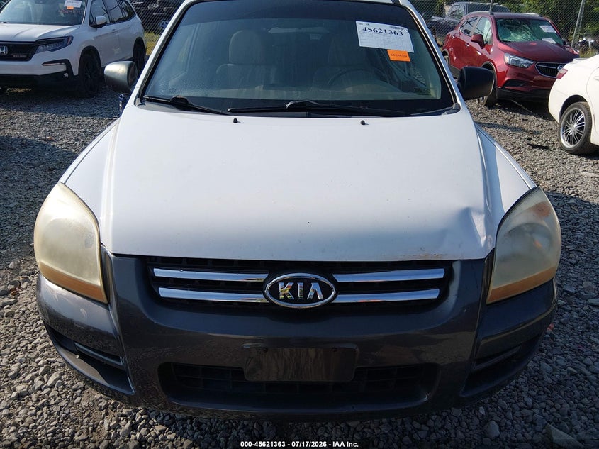 2007 Kia Sportage VIN KNDJF724X77311741 IAAI salvage auction — NORMAL WEAR, Original (West Virginia), sold $800 on 2026-07-29 (photo 6)