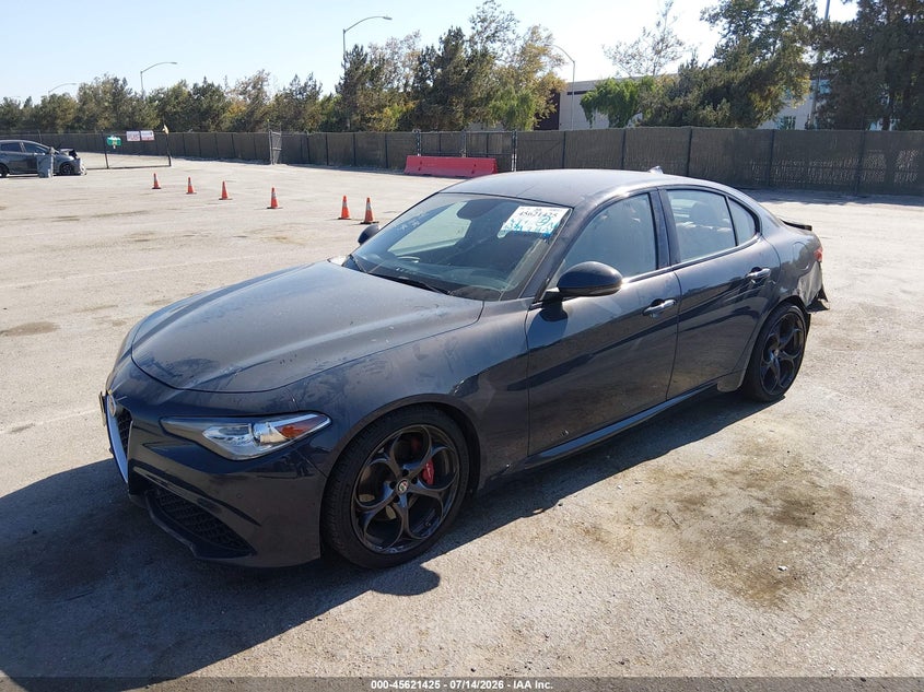 2019 Alfa romeo Giulia VIN ZARFAMBN0K7605904 IAAI salvage auction — REAR END, Salvage (California), sold $6,475 on 2026-08-10 (photo 2)