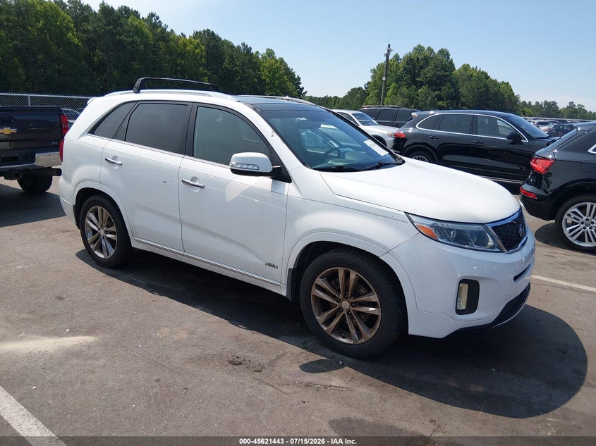 2015 Kia Sorento VIN 5XYKWDA7XFG609643 IAAI salvage auction — NORMAL WEAR, Clear (North Carolina), sold $1,300 on 2026-07-29 (photo 1)