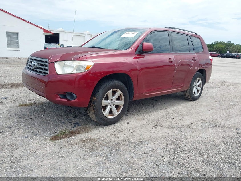 2008 Toyota Highlander VIN JTEDS41A282048296 IAAI salvage auction — NORMAL WEAR, Clear (Florida), sold $400 on 2026-07-22 (photo 2)