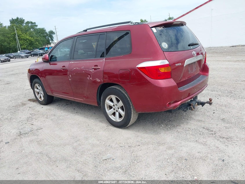 2008 Toyota Highlander VIN JTEDS41A282048296 IAAI salvage auction — NORMAL WEAR, Clear (Florida), sold $400 on 2026-07-22 (photo 3)