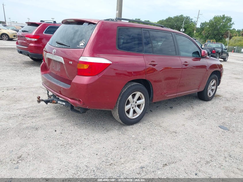 2008 Toyota Highlander VIN JTEDS41A282048296 IAAI salvage auction — NORMAL WEAR, Clear (Florida), sold $400 on 2026-07-22 (photo 4)