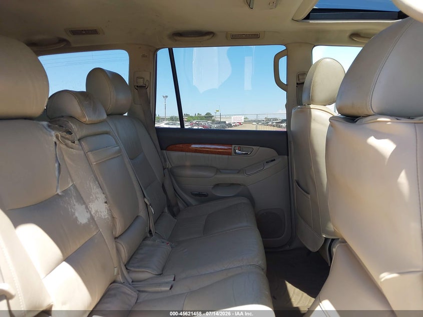 2003 Lexus Gx 470 VIN JTJBT20X030009971 IAAI salvage auction — NORMAL WEAR, Clear - Dealer Only (California), sold $3,300 on 2026-07-22 (photo 8)