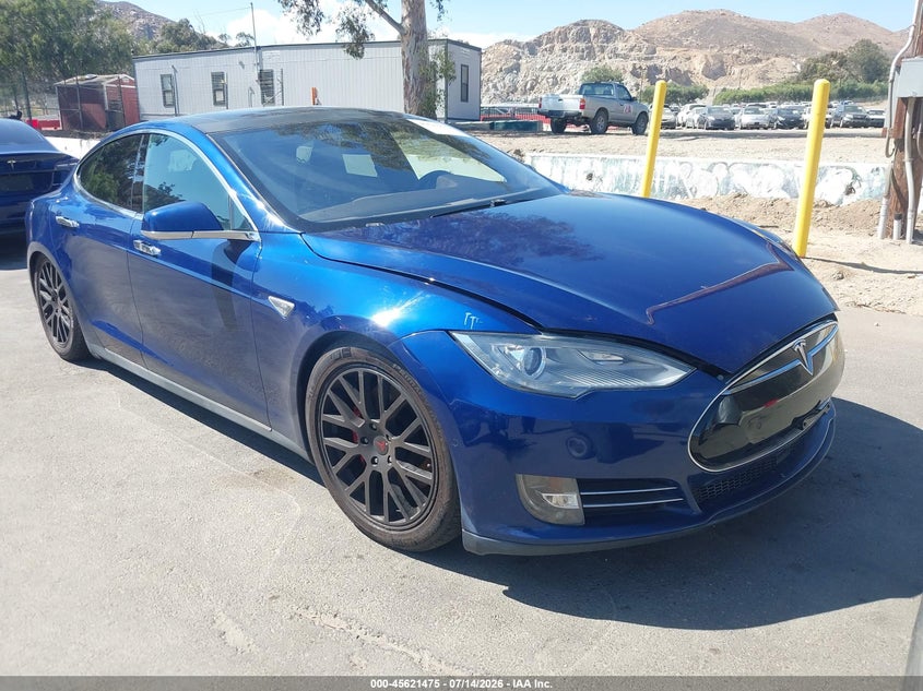 2015 Tesla Model s VIN 5YJSA1E4XFF102181 IAAI salvage auction — SUSPENSION, Salvage Title, sold $1,150 on 2026-07-21 (photo 1)