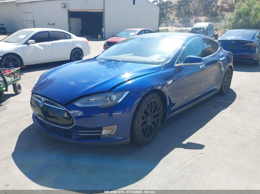 2015 Tesla Model s VIN 5YJSA1E4XFF102181 IAAI salvage auction — SUSPENSION, Salvage Title, sold $1,150 on 2026-07-21 (photo 2)