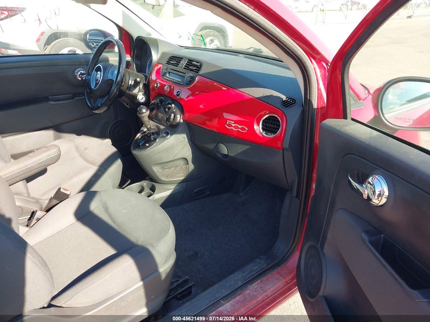 2013 Fiat 500 VIN 3C3CFFAR2DT628683 IAAI salvage auction — WATER/FLOOD, Parts Only Bos (Minnesota), sold $300 on 2026-08-10 (photo 5)