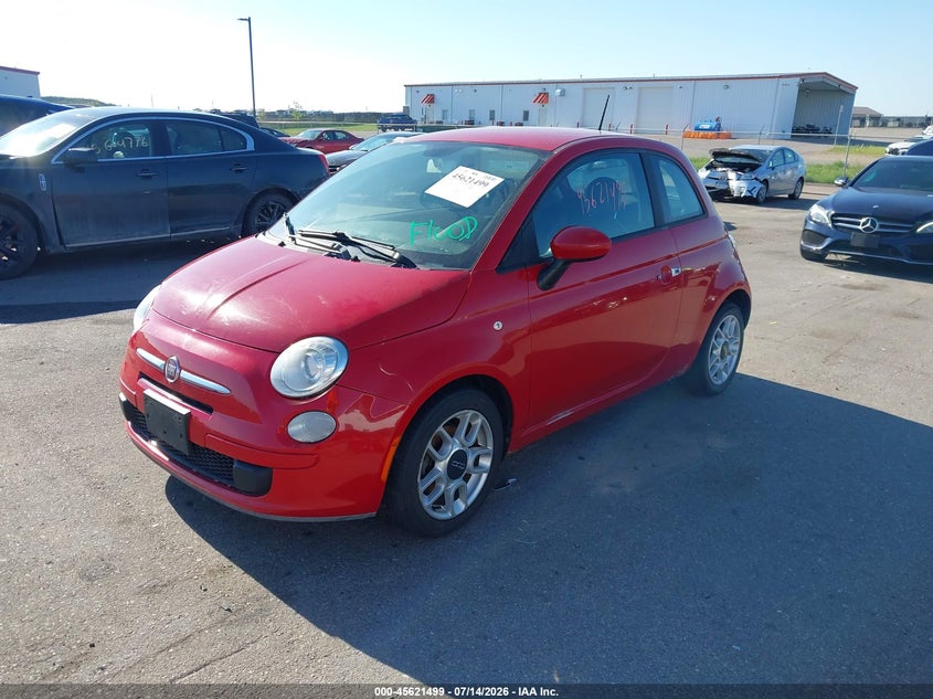2013 Fiat 500 VIN 3C3CFFAR2DT628683 IAAI salvage auction — WATER/FLOOD, Parts Only Bos (Minnesota), sold $300 on 2026-08-10 (photo 6)