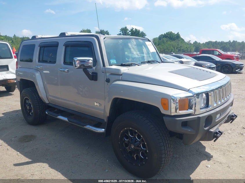 2007 Hummer H3 VIN 5GTDN13E078196199 IAAI salvage auction — NORMAL WEAR, Clear (Massachusetts), sold $1,475 on 2026-07-17 (photo 1)