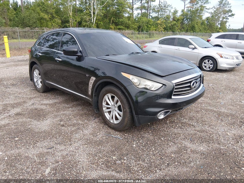 2014 Infiniti Qx70 VIN JN8CS1MU7EM451439 IAAI salvage auction — NORMAL WEAR, Clear (Florida), sold $700 on 2026-07-21 (photo 1)
