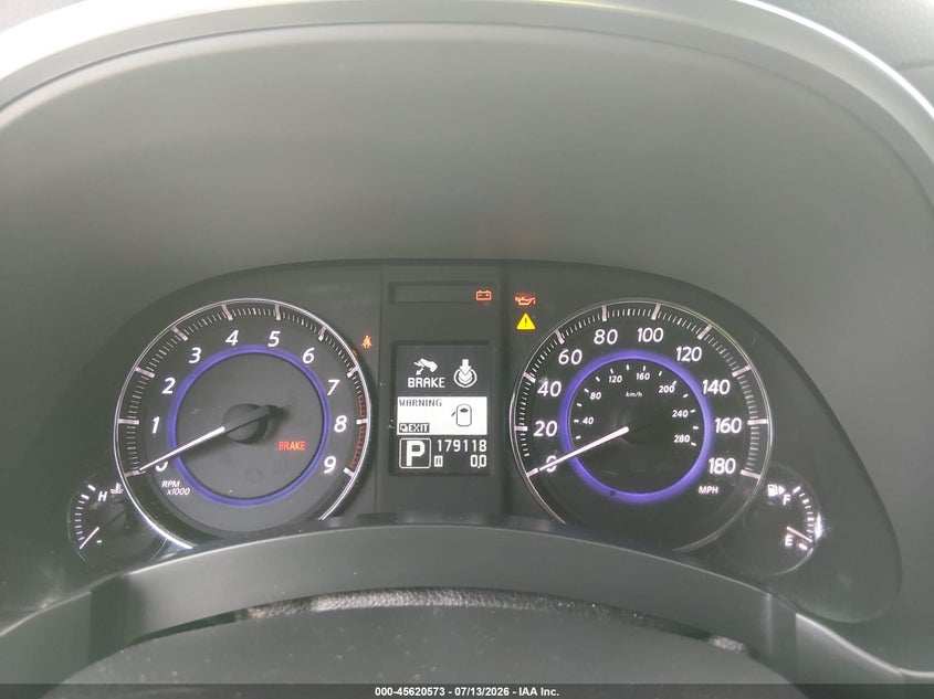 2014 Infiniti Qx70 VIN JN8CS1MU7EM451439 IAAI salvage auction — NORMAL WEAR, Clear (Florida), sold $700 on 2026-07-21 (photo 7)