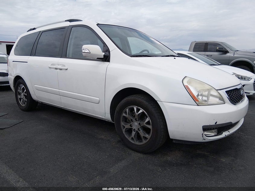 2014 Kia SEDONA VIN KNDMG4C71E6546890 IAAI salvage auction — NORMAL WEAR, Clear (Nevada), sold $25 on 2026-07-17 (photo 1)