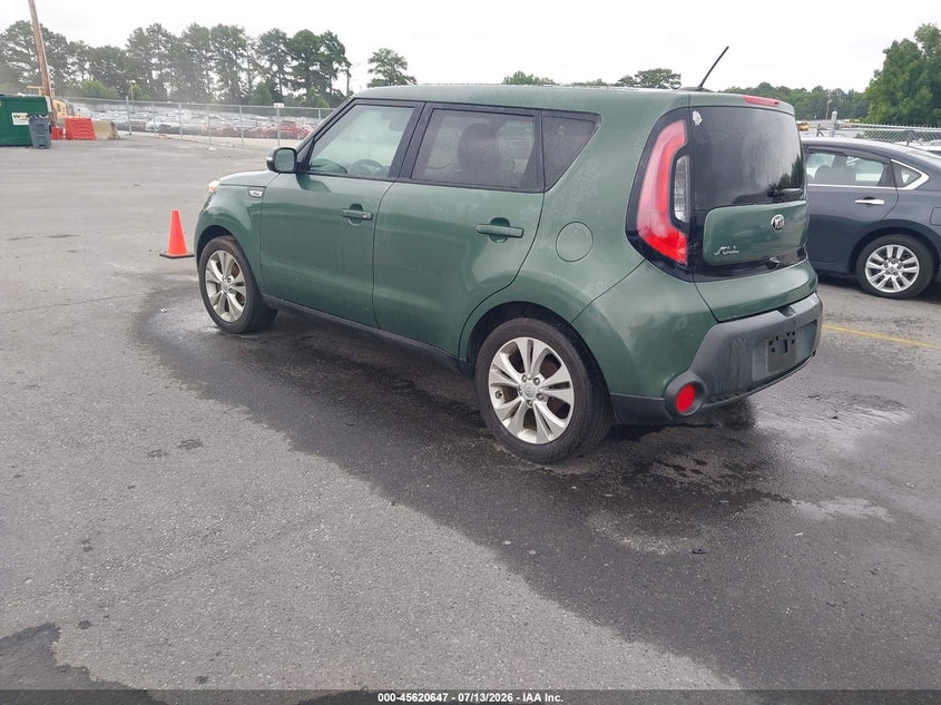2014 Kia Soul VIN KNDJP3A55E7048104 IAAI salvage auction — NORMAL WEAR, Clear (Georgia), sold $1,050 on 2026-07-23 (photo 3)