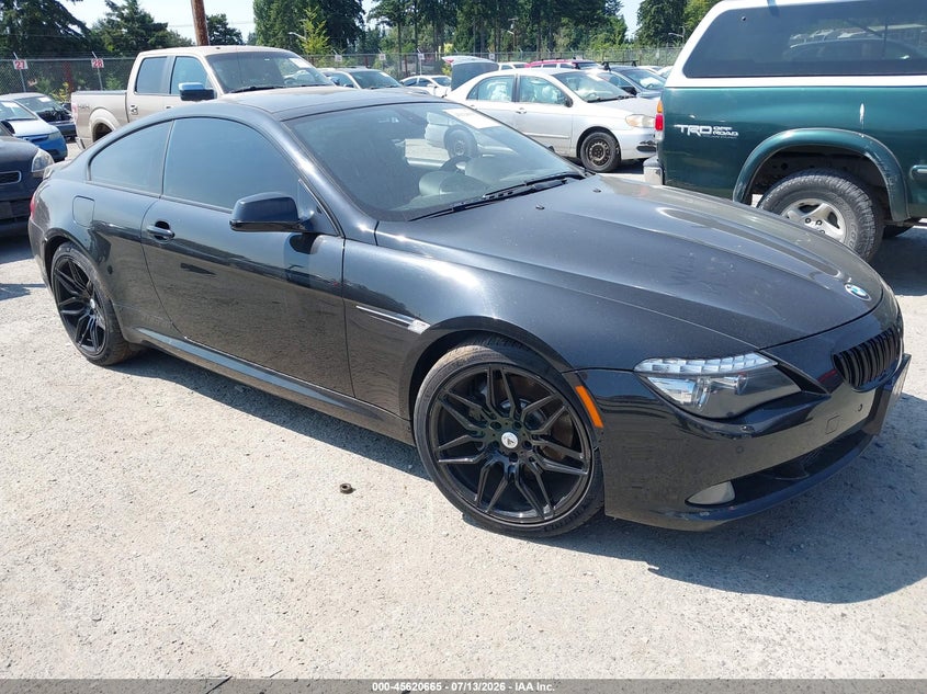 2010 BMW 6 series VIN WBAEA5C5XACV93564 IAAI salvage auction — NORMAL WEAR, Clear (Washington), sold $525 on 2026-07-22 (photo 1)