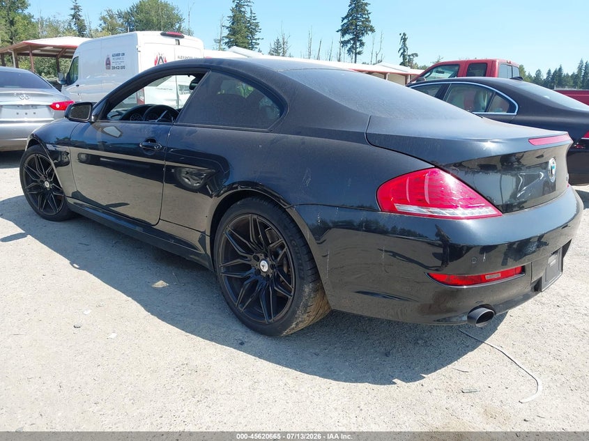 2010 BMW 6 series VIN WBAEA5C5XACV93564 IAAI salvage auction — NORMAL WEAR, Clear (Washington), sold $525 on 2026-07-22 (photo 3)