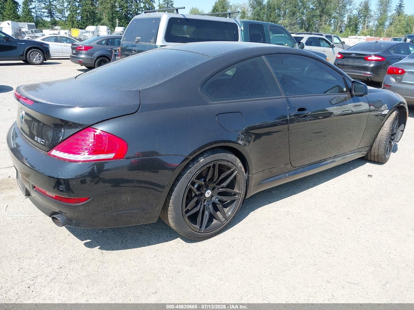 2010 BMW 6 series VIN WBAEA5C5XACV93564 IAAI salvage auction — NORMAL WEAR, Clear (Washington), sold $525 on 2026-07-22 (photo 4)