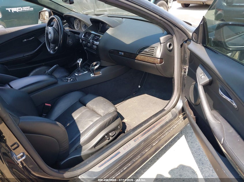 2010 BMW 6 series VIN WBAEA5C5XACV93564 IAAI salvage auction — NORMAL WEAR, Clear (Washington), sold $525 on 2026-07-22 (photo 5)