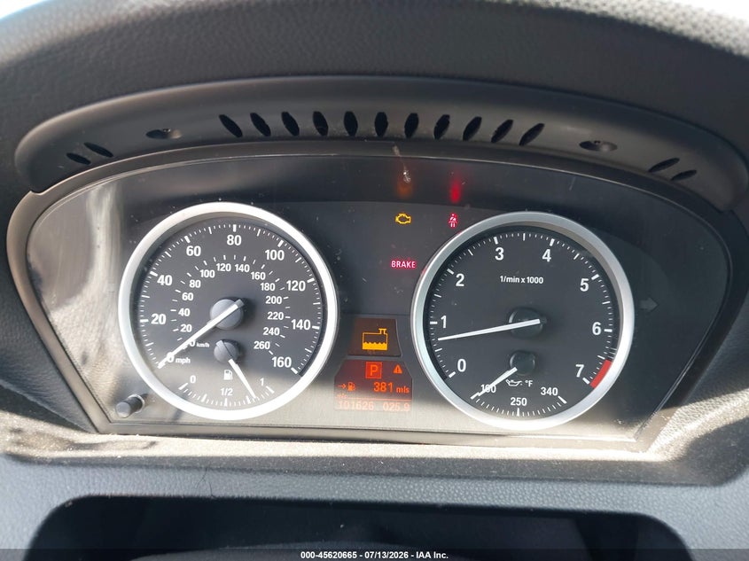 2010 BMW 6 series VIN WBAEA5C5XACV93564 IAAI salvage auction — NORMAL WEAR, Clear (Washington), sold $525 on 2026-07-22 (photo 7)