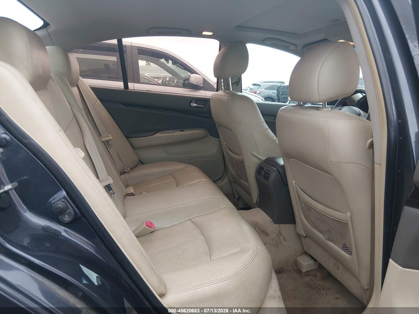 2011 Infiniti G37 VIN JN1CV6AP1BM301386 IAAI salvage auction — NORMAL WEAR, Clear (Texas), sold $325 on 2026-07-29 (photo 8)