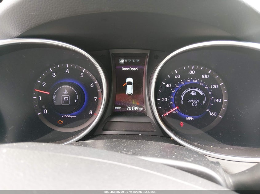 2016 Hyundai Santa fe VIN 5XYZW4LA1GG305996 IAAI salvage auction — NORMAL WEAR, Clear (Texas), sold $2,550 on 2026-07-23 (photo 7)