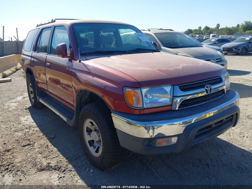 2001 Toyota 4runner VIN JT3GN86R510199914 IAAI salvage auction — NORMAL WEAR, App For Dup Clear (California), sold $350 on 2026-07-24 (photo 1)