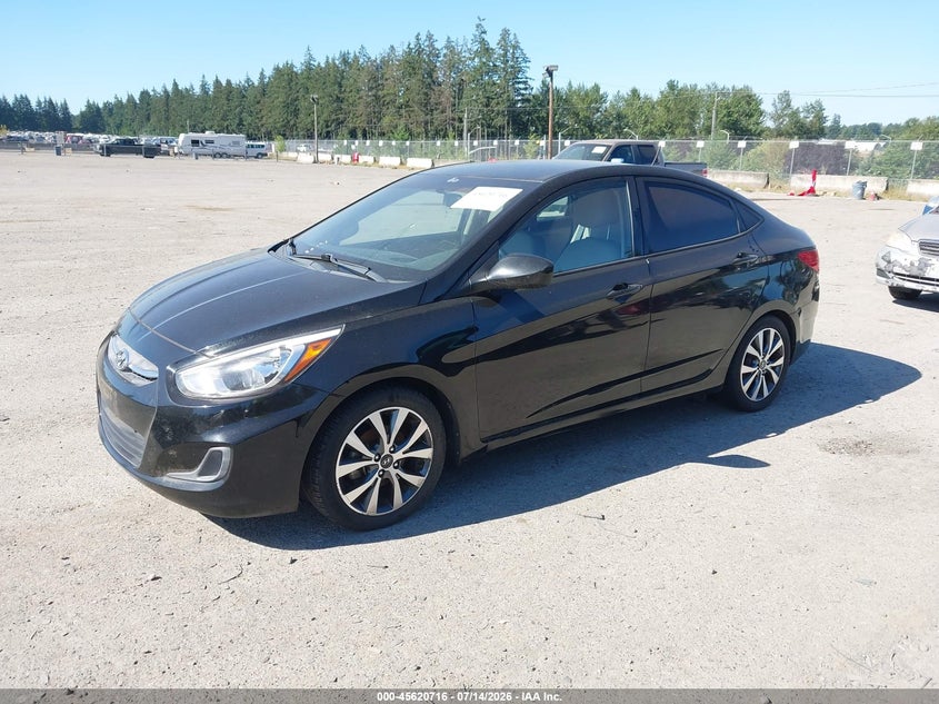2017 Hyundai Accent VIN KMHCT4AE7HU354460 IAAI salvage auction — NORMAL WEAR, Clear (Washington), sold $1,000 on 2026-07-29 (photo 2)
