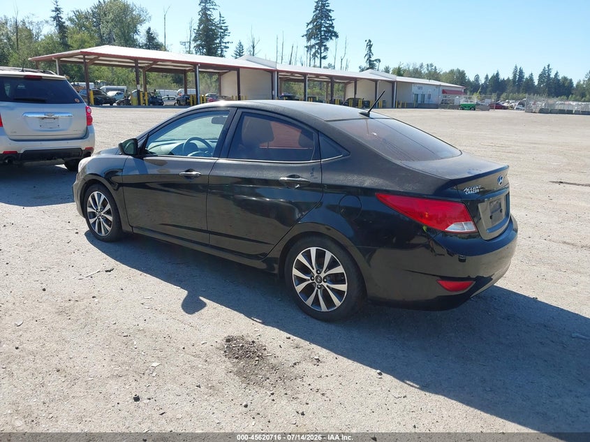 2017 Hyundai Accent VIN KMHCT4AE7HU354460 IAAI salvage auction — NORMAL WEAR, Clear (Washington), sold $1,000 on 2026-07-29 (photo 3)