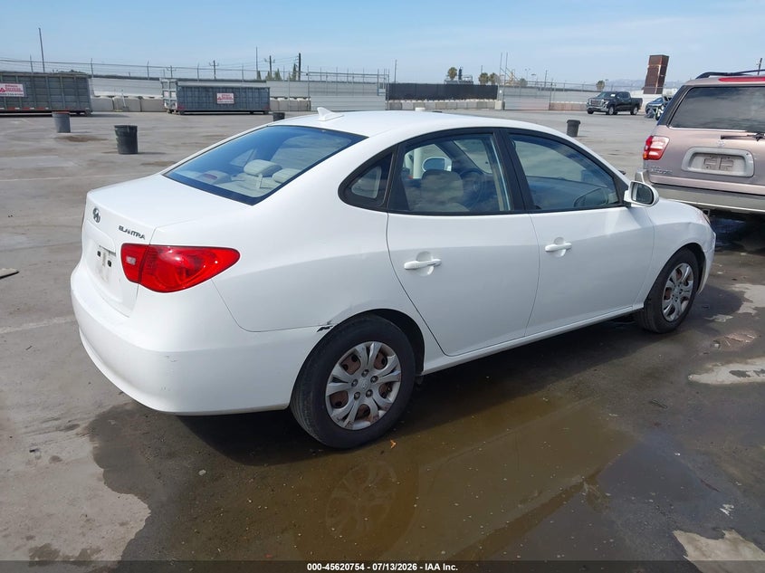 2009 Hyundai Elantra VIN KMHDU46D49U731121 IAAI salvage auction — NORMAL WEAR, Duplicate Paperwork (California), sold $350 on 2026-07-29 (photo 4)