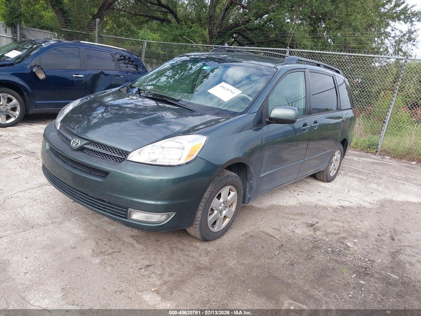 2004 Toyota Sienna VIN 5TDZA22C34S210683 IAAI salvage auction — SIDE, Clear (Florida), sold $900 on 2026-07-15 (photo 2)