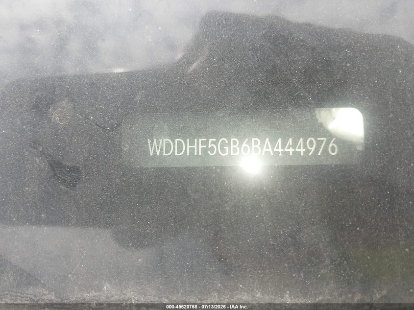 2011 Mercedes-benz E-class VIN WDDHF5GB6BA444976 IAAI salvage auction — NORMAL WEAR, Salvage Title (California), sold $450 on 2026-07-28 (photo 9)