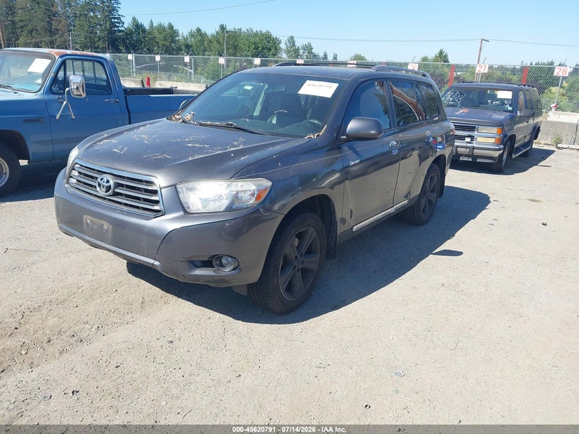 2008 Toyota Highlander VIN JTEES43A282069358 IAAI salvage auction — NORMAL WEAR, Clear (Washington), sold $725 on 2026-07-29 (photo 2)