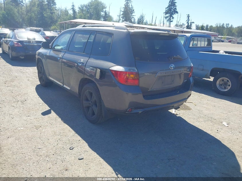 2008 Toyota Highlander VIN JTEES43A282069358 IAAI salvage auction — NORMAL WEAR, Clear (Washington), sold $725 on 2026-07-29 (photo 3)