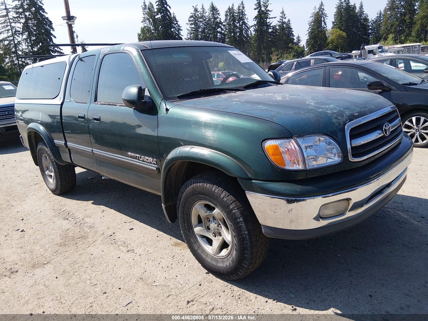 2000 Toyota Tundra VIN 5TBBT4812YS100378 IAAI salvage auction — NORMAL WEAR, Clear (Washington), sold $2,250 on 2026-07-22 (photo 1)