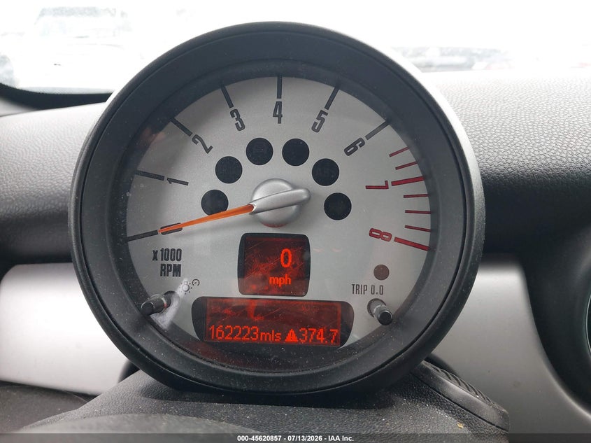 2013 Mini Coupe VIN WMWSX1C58DT507635 IAAI salvage auction — NORMAL WEAR, Clear (Texas), sold $1,200 on 2026-08-06 (photo 7)