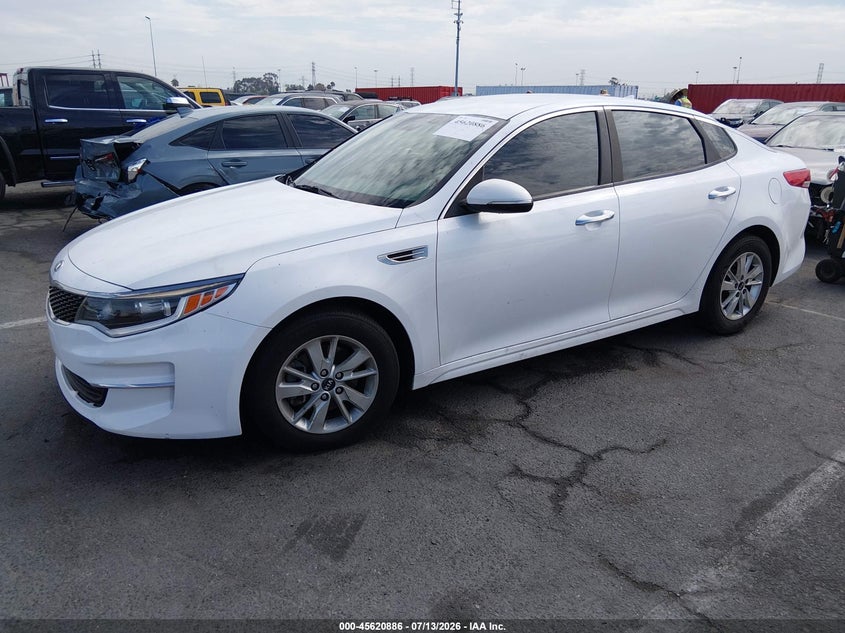 2017 Kia Optima VIN 5XXGT4L33HG169779 IAAI salvage auction — NORMAL WEAR, App For Dup Salv Title - Dealer (California), sold $1,175 on 2026-07-30 (photo 2)